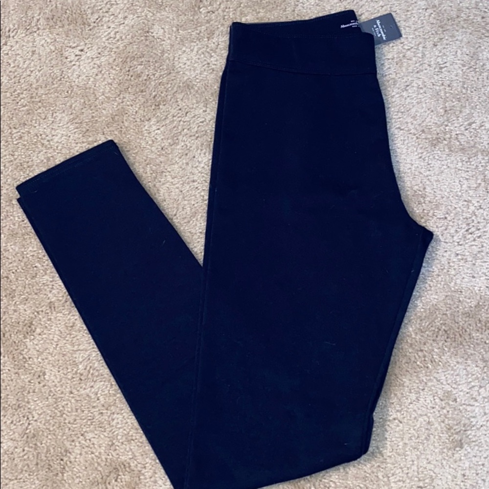 Brand new A&F navy blue leggings. Size medium